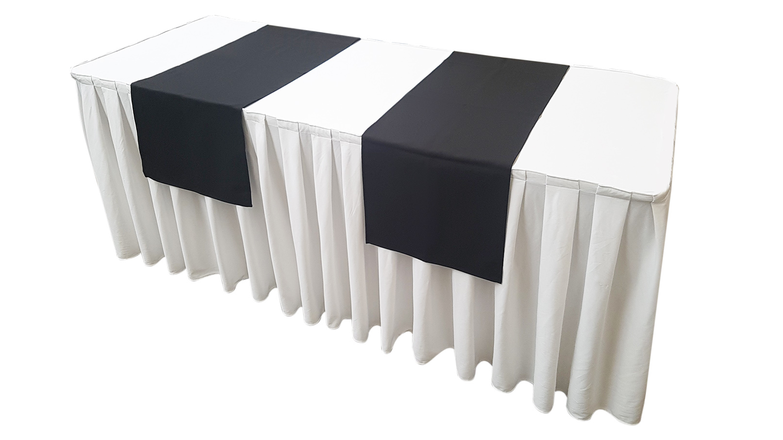 Tafelloper zwart – 140 × 30 cm